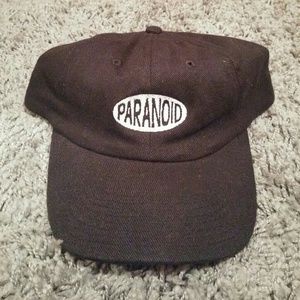 Paranoid Brand 6 Panel Dad Strapback Cap Hat